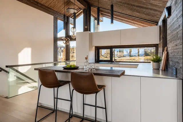 The kitchen island